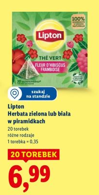 Herbata biała w piramidkach  promocja w Lidl