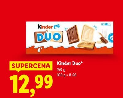 Ciastka Kinder Duo promocja w Lidl