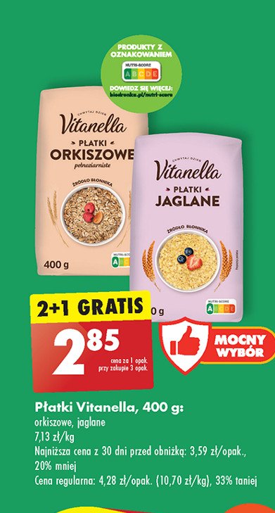 P艂膮tki orkiszowe Vitanella promocja