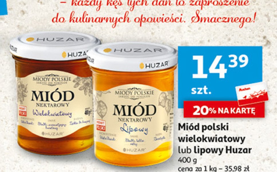 Miód lipowy Miody polskie promocja
