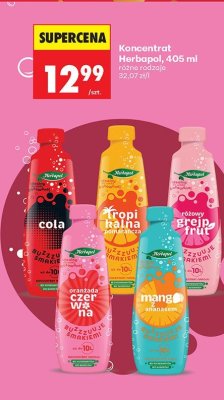 Koncentrat Herbapol oranżada czerwona 405 ml promocja w Biedronka
