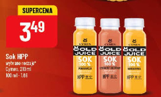 Sok t艂oczony pomara艅cza Cymes cold juice promocja