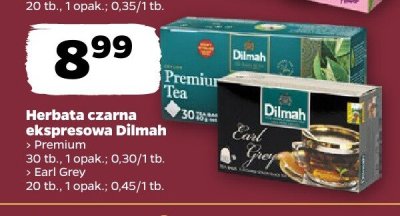 Herbata czarna ekspresowa Dilmah Ceylon Orange Pekoe, Earl Grey promocja w Netto