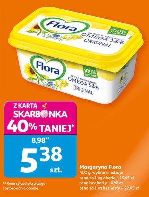 Margaryna Flora wybrane rodzaje promocja w Auchan