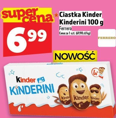 Ciastka Kinder Kinderini 100 g promocja w TOPAZ