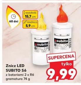 Wkład led s6 60 dni czerwony Subito promocja