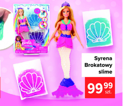 Barbie syrenka brokatowy slime promocja