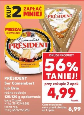 Ser Camembert różne rodzaje promocja w Kaufland