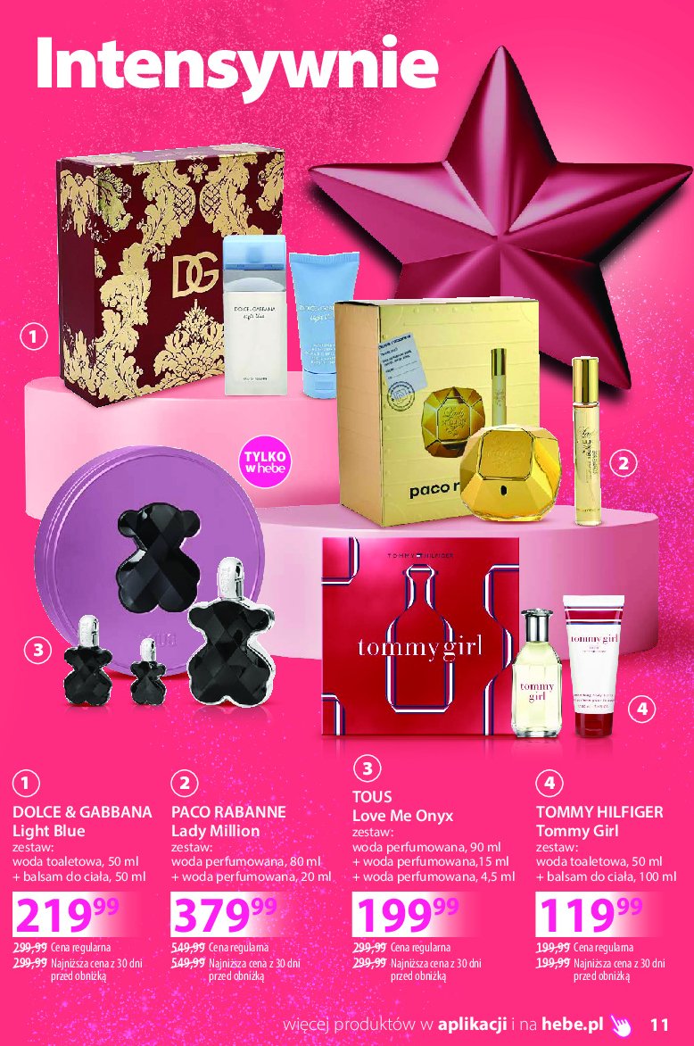 Zestaw w pudełku lady million: woda perfumowana 80 ml + woda perfumowana 20 ml Paco rabanne promocja w Hebe