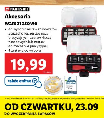Zestaw noży precyzyjnych Parkside promocja
