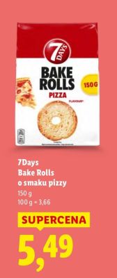 7Days Bake Rolls o smaku pizzy promocja w Lidl