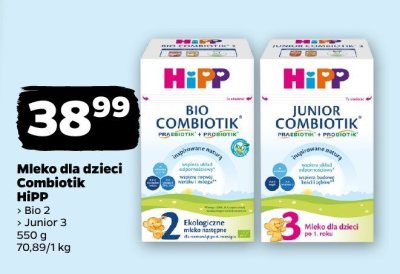 Mleko dla dzieci Combiotik HiPP Junior 3 promocja w Netto