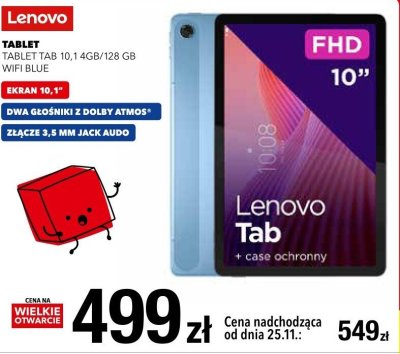 Tablet Lenovo TAB 10,1 4GB/128 GB WIFI BLUE promocja w RTV EURO AGD