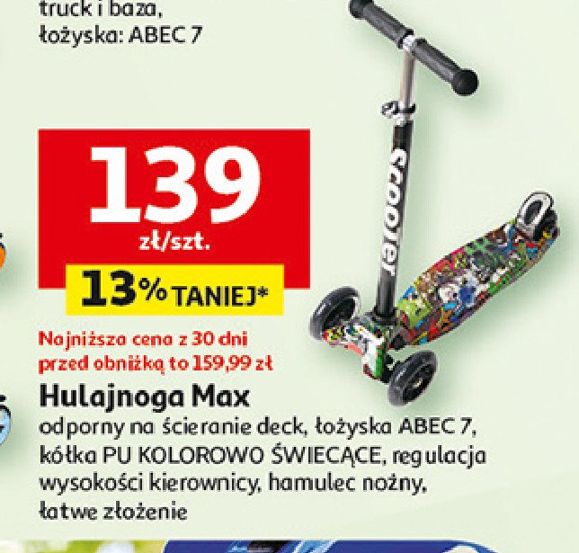 Hulajnoga max promocja w Auchan
