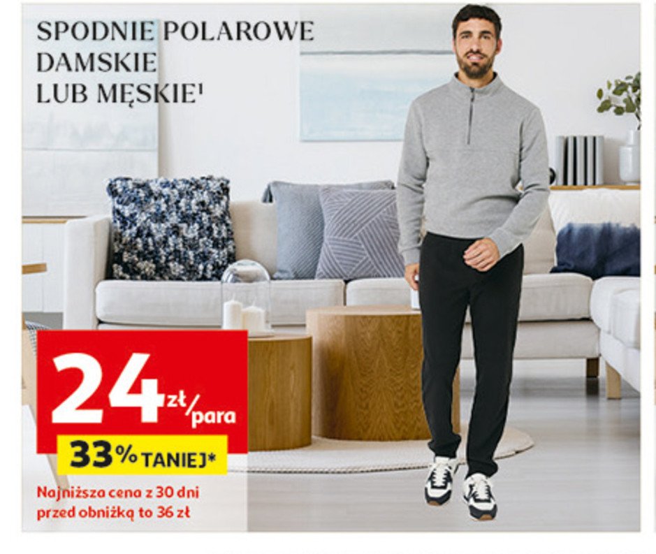 Spodnie damskie polar Auchan inextenso promocja w Auchan