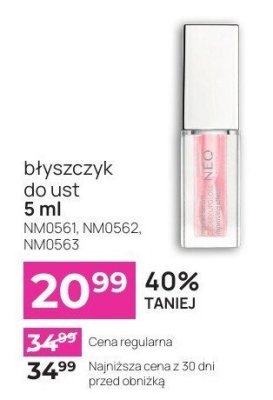 Błyszczyk do ust 5 ml NM0561, NM0562, NM0563 promocja w NEONAIL & NEO MAKE UP