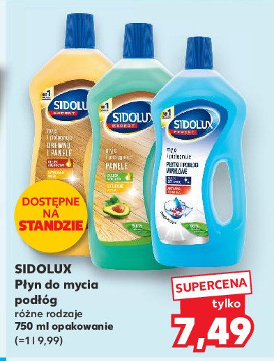 Płyn do mycia płytek i podłóg winylowych Sidolux expert promocja