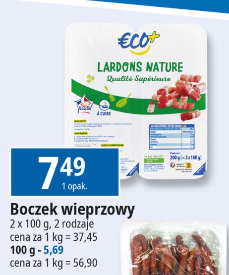 Boczek wieprzowy wędzony Eco+ promocja