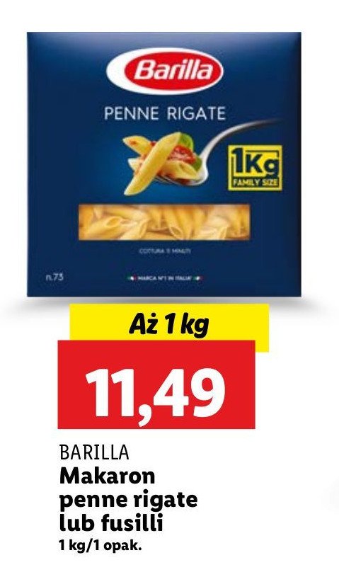 Makaron fusilli Barilla promocja