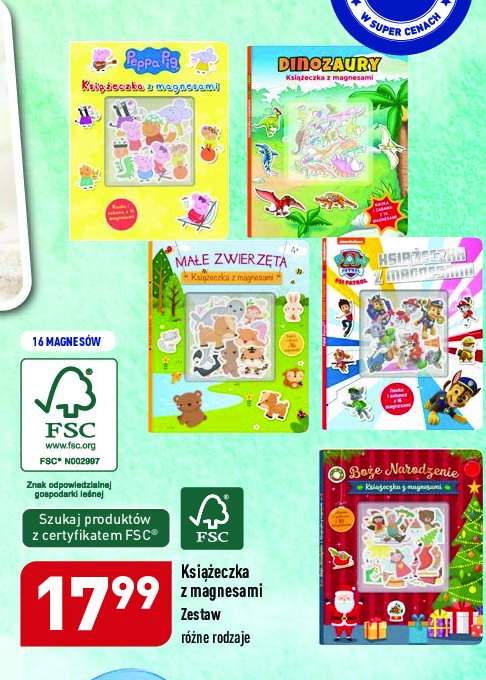 Książeczka z magnesami boże narodzenie promocja