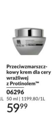 Krem Przeciwzmarszczkowy dla cery wrażliwej z Protinolem promocja w AVON