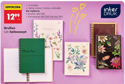 Kołozeszyt B5/128 lub A4/100 promocja w Biedronka