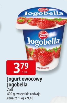 Jogurt owocowy Jogobella Zott promocja w Leclerc