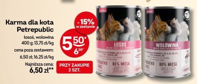 Karma dla kota Petrepublic wołowina promocja w Żabka