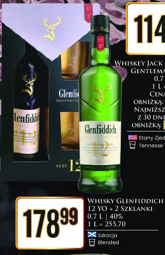 Whisky Glenfiddich 12 yo promocja