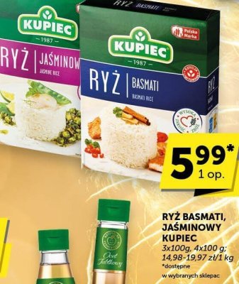 Ryż basmati, jaśminowy Kupiec promocja w Euro Sklep
