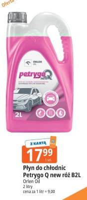 Płyn do chłodnic Petrygo Q new róż B2L Orlen Oil promocja w Leclerc