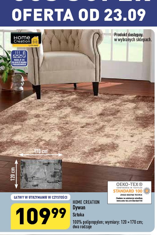 Dywan dekoracyjny 120 x 170 cm Home creation promocja