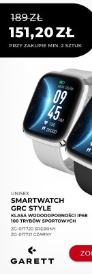 Zegarek Smartwatch GRC Style srebrny ZG-017720 Garett promocja w Briju