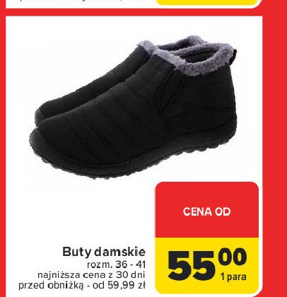 Buty damskie 36-41 promocja w Carrefour Market