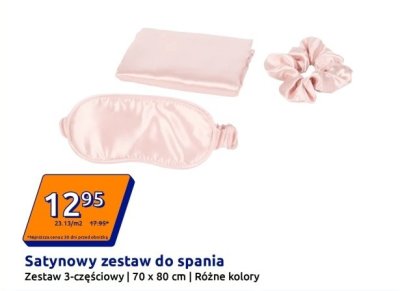 Satynowy zestaw do spania promocja w Action