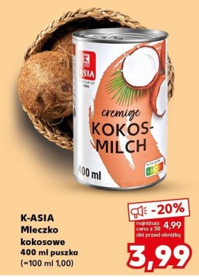 Mleczko kokosowe promocja w Kaufland
