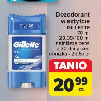 Dezodorant arctic ice Gillette 3x promocja