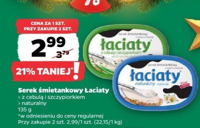 Serek śmietankowy z cebulą i szczypiorkiem promocja w Netto
