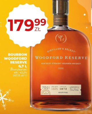 Bourbon Woodford Reserve 0,7 L promocja w Duży Ben