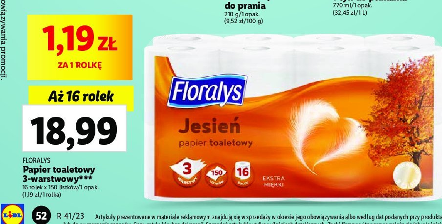 Papier toaletowy jesie艅 Floralys promocja