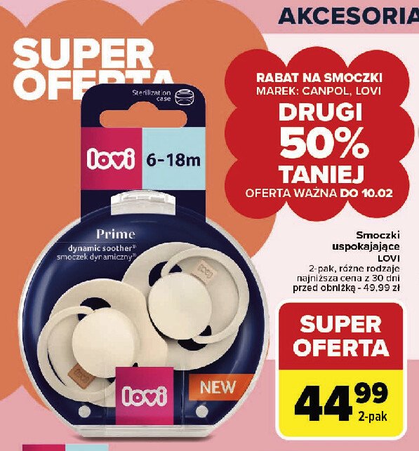 Smoczek uspokajający Lovi promocja w Carrefour