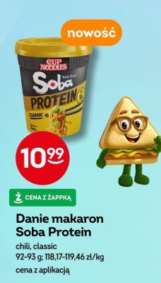 Danie makaron Soba Protein chili, classic promocja w Żabka