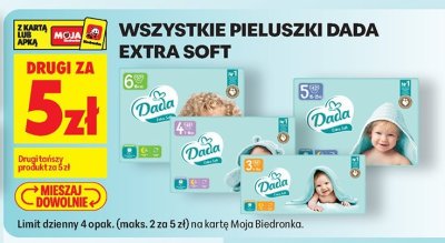 Pieluszy Dada Extra Soft promocja w Biedronka