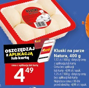 Kluski na parze Natura, 400 g promocja w Twój Market