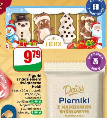Czekolada Figurki z nadzieniem świąteczne Heidi promocja w Dino