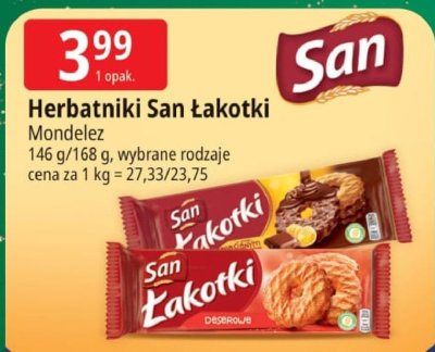Herbatniki San Łakotki Mondelez promocja w Leclerc