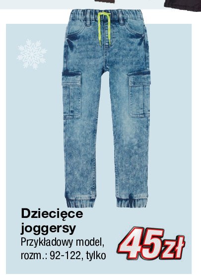 Joggery dzieci臋ce jeans 92-122 promocja