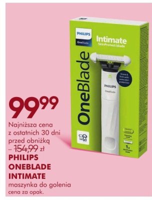 Maszynka PHILIPS ONEBLADE INTIMATE maszynka do golenia promocja w Super-Pharm