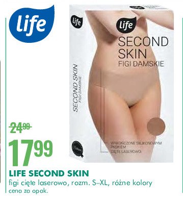 Figi damskie second skin natural Life (super-pharm) promocja