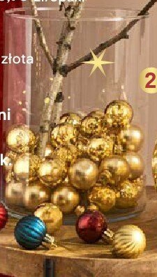 Bombki szklane złote śr. 3 cm 20 szt. promocja w Castorama